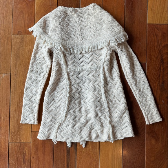 Angel of the North Anthropologie chevron cream sweater - Picture 2 of 3